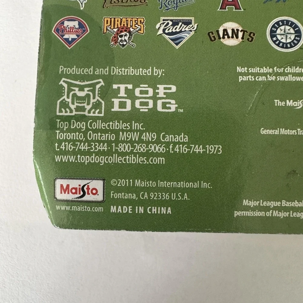 San‎ Francisco Giants Top Dog Chevrolet Camaro Concept Car MLB Baseball Toy RARE